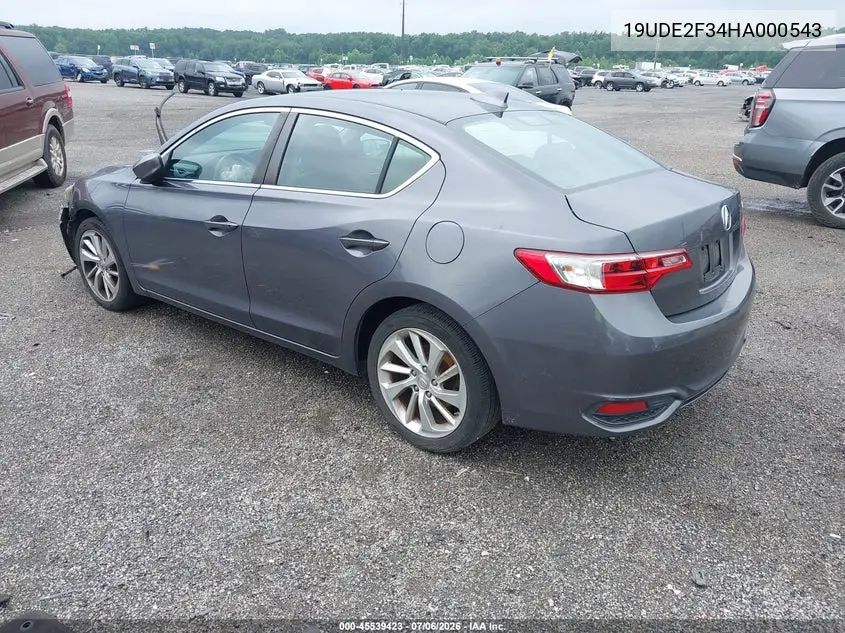 2017 Acura Ilx Acurawatch Plus Package VIN: 19UDE2F34HA000543 Lot: 45539423