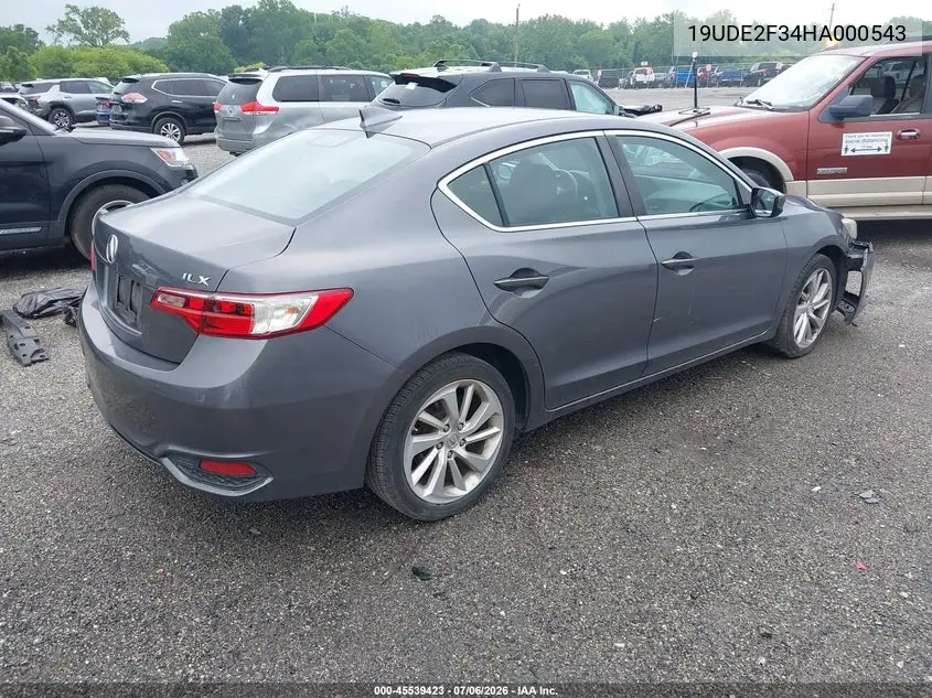 2017 Acura Ilx Acurawatch Plus Package VIN: 19UDE2F34HA000543 Lot: 45539423
