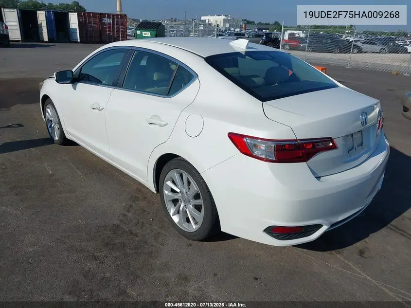 2017 Acura Ilx Premium Package/Technology Plus Package VIN: 19UDE2F75HA009268 Lot: 45612820