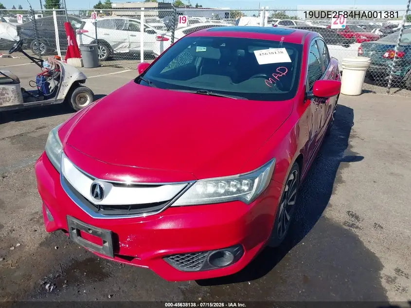2017 Acura Ilx Premium A-Spec Packages/Technology Plus A-Spec Packages VIN: 19UDE2F84HA001381 Lot: 45638138