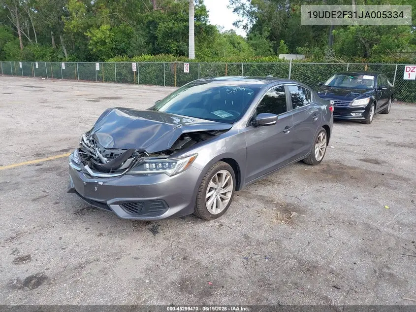 2018 Acura Ilx Acurawatch Plus Package VIN: 19UDE2F31JA005334 Lot: 45299470
