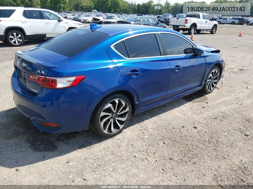 2018 Acura Ilx Special Edition VIN: 19UDE2F49JA002142 Lot: 45362417