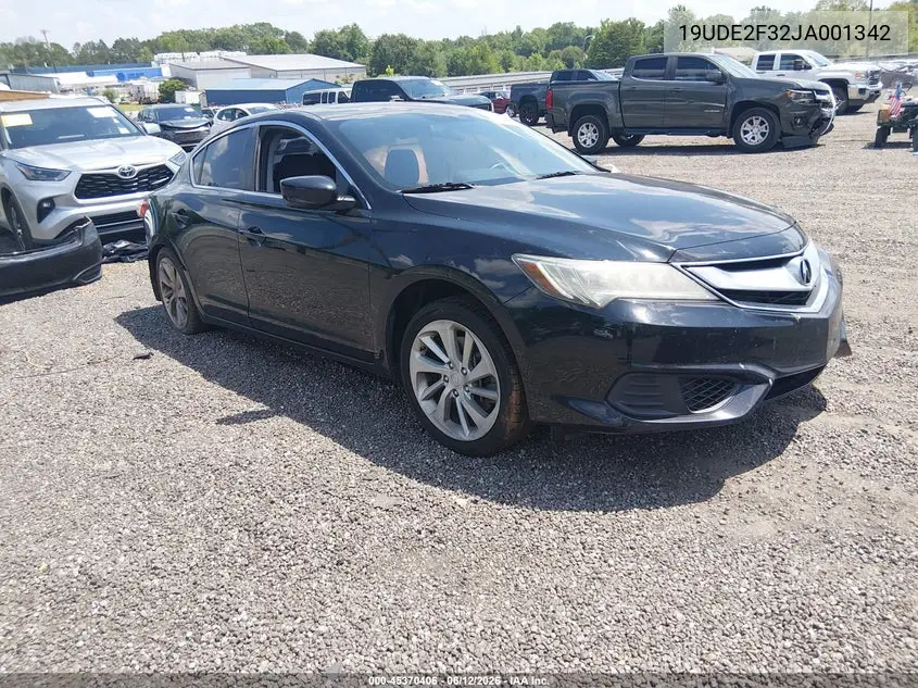 2018 Acura Ilx Acurawatch Plus Package VIN: 19UDE2F32JA001342 Lot: 45370406