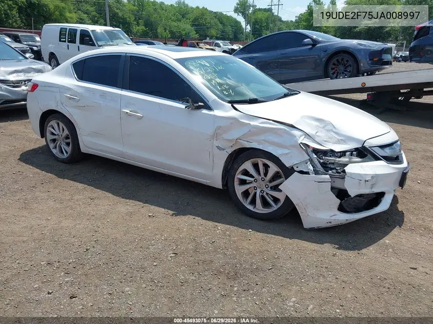 2018 Acura Ilx Premium Package/Technology Plus Package VIN: 19UDE2F75JA008997 Lot: 45493075