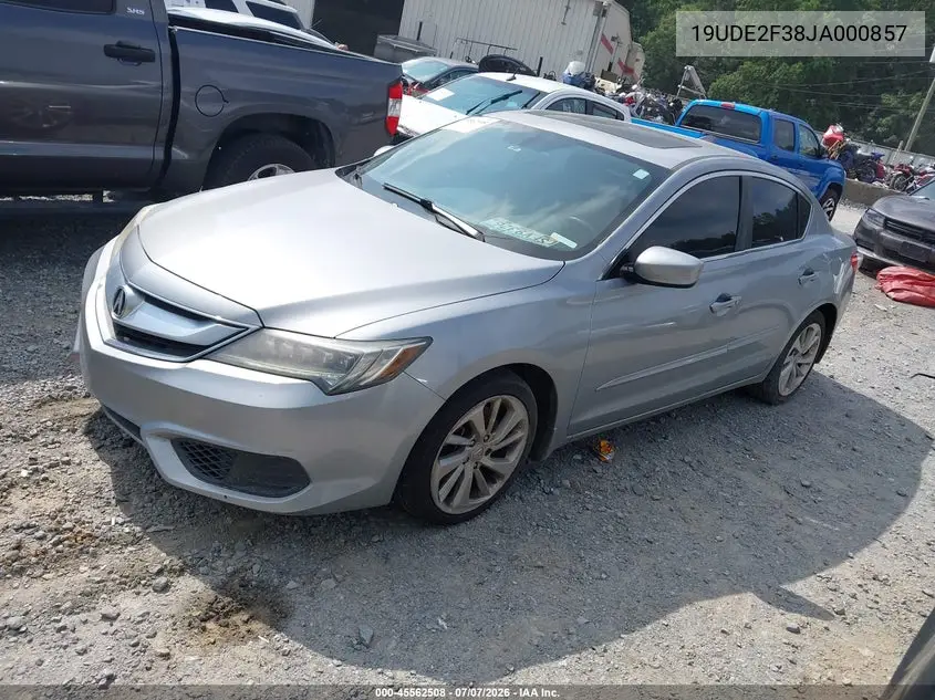 2018 Acura Ilx Acurawatch Plus Package VIN: 19UDE2F38JA000857 Lot: 45562508