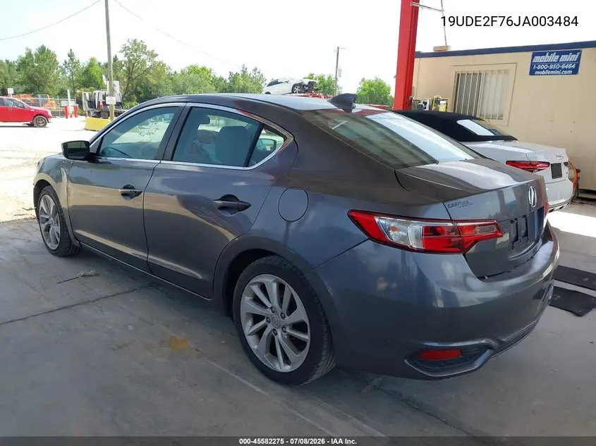 2018 Acura Ilx Premium Package/Technology Plus Package VIN: 19UDE2F76JA003484 Lot: 45582275