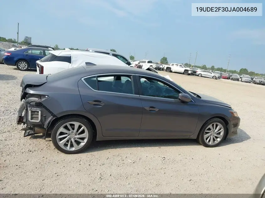 2018 Acura Ilx Acurawatch Plus Package VIN: 19UDE2F30JA004689 Lot: 45591073