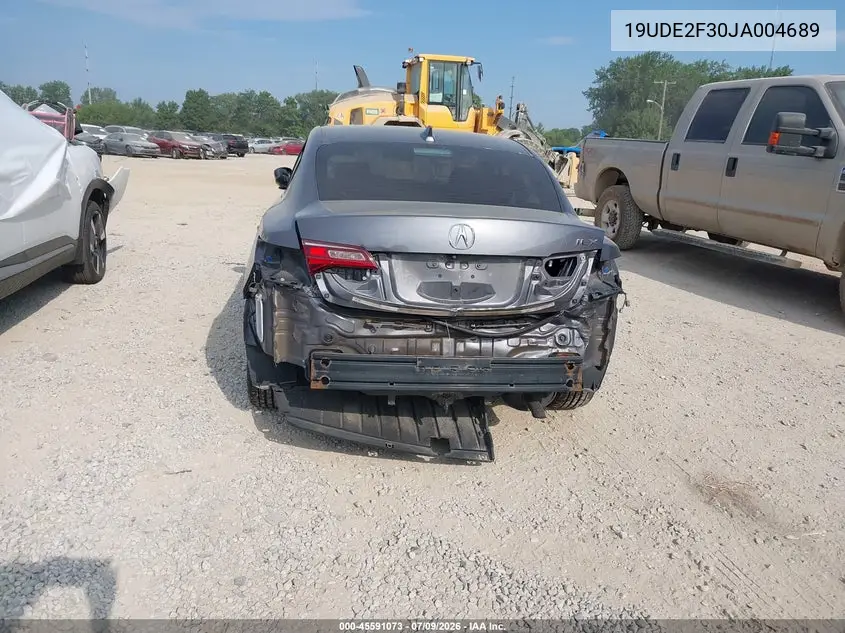 2018 Acura Ilx Acurawatch Plus Package VIN: 19UDE2F30JA004689 Lot: 45591073