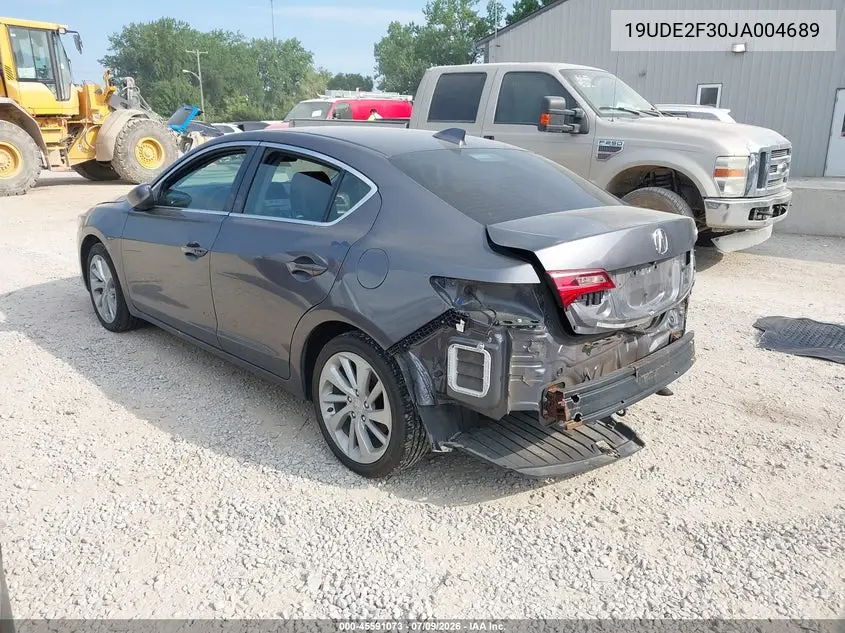 2018 Acura Ilx Acurawatch Plus Package VIN: 19UDE2F30JA004689 Lot: 45591073