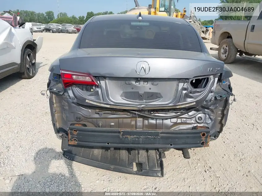 2018 Acura Ilx Acurawatch Plus Package VIN: 19UDE2F30JA004689 Lot: 45591073
