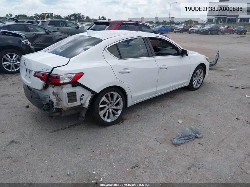 2018 Acura Ilx Acurawatch Plus Package VIN: 19UDE2F38JA000888 Lot: 45629043