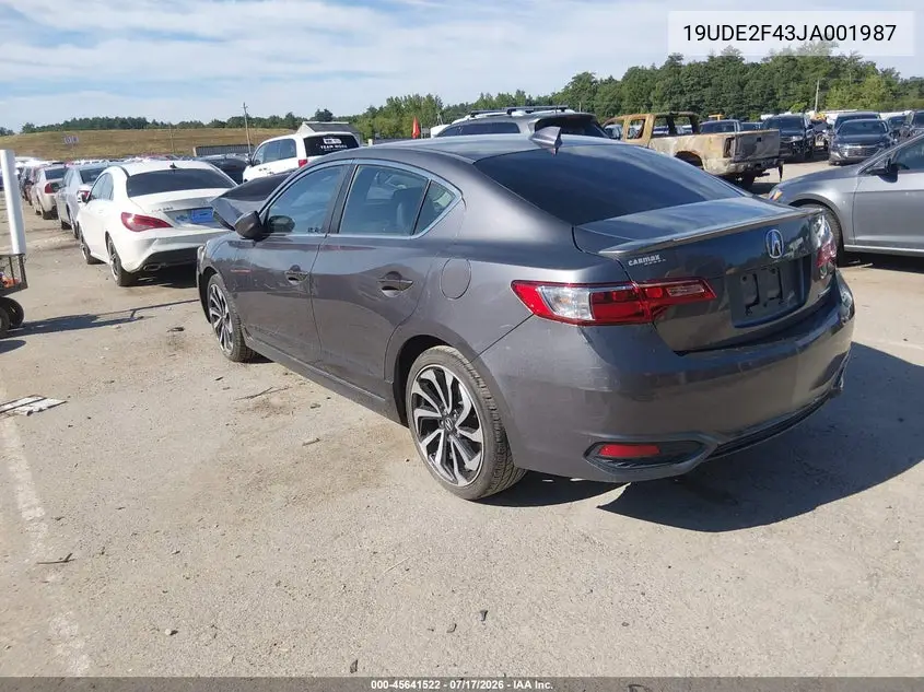 2018 Acura Ilx Special Edition VIN: 19UDE2F43JA001987 Lot: 45641522