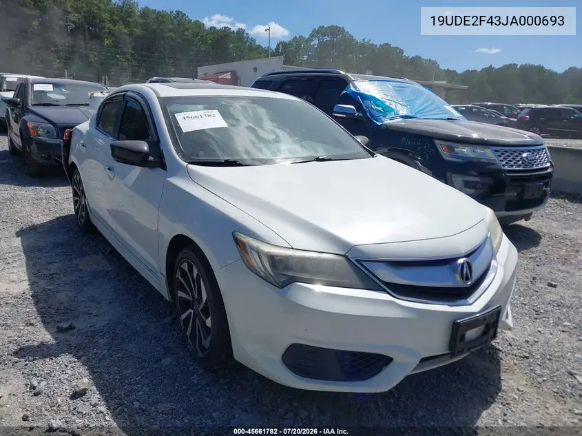 2018 Acura Ilx Special Edition VIN: 19UDE2F43JA000693 Lot: 45661782