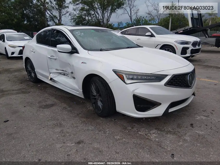 2019 Acura Ilx Premium A-Spec Packages/Technology A-Spec Packages VIN: 19UDE2F80KA003023 Lot: 45245447