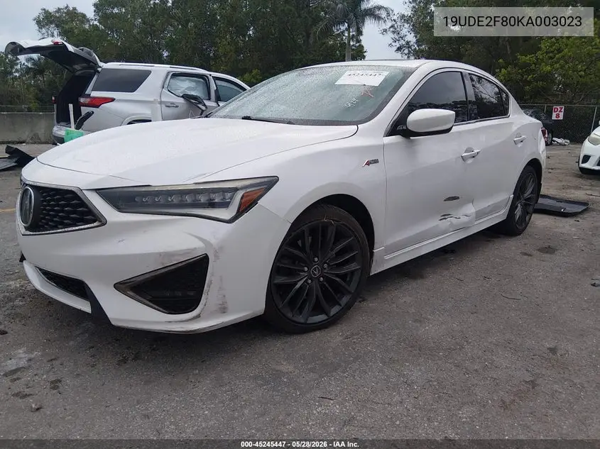 2019 Acura Ilx Premium A-Spec Packages/Technology A-Spec Packages VIN: 19UDE2F80KA003023 Lot: 45245447