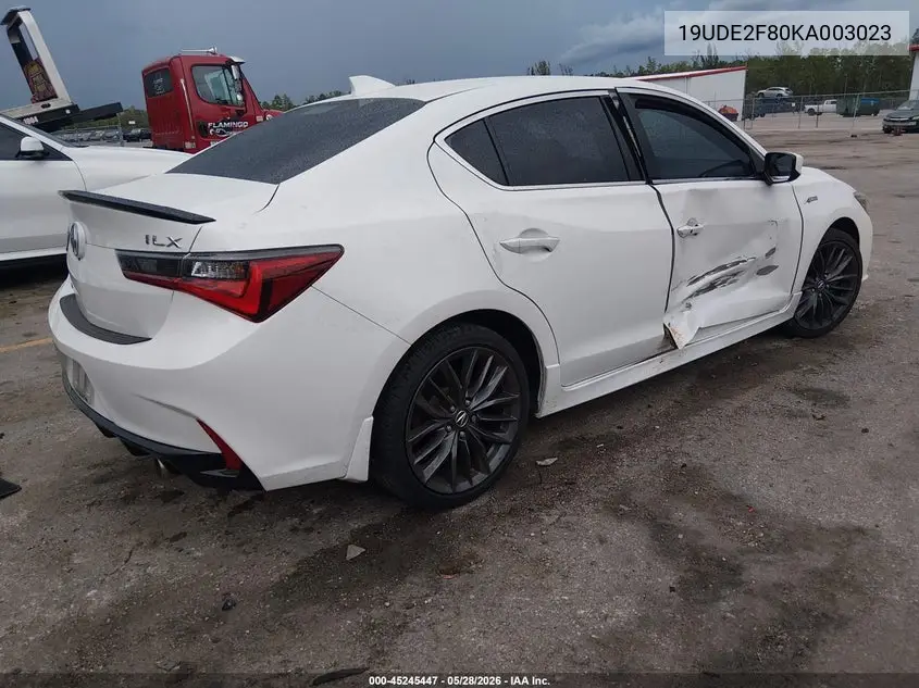 2019 Acura Ilx Premium A-Spec Packages/Technology A-Spec Packages VIN: 19UDE2F80KA003023 Lot: 45245447