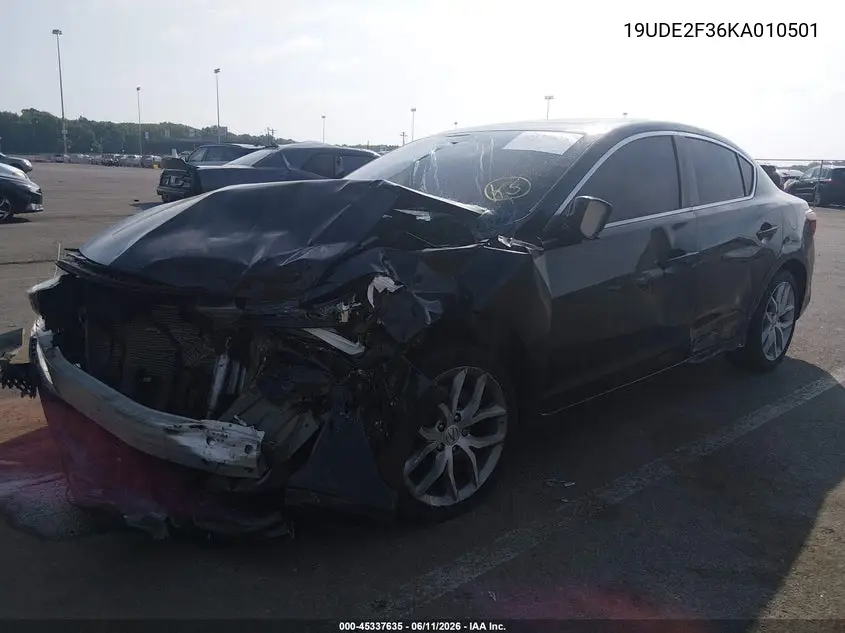 2019 Acura Ilx Standard VIN: 19UDE2F36KA010501 Lot: 45337635