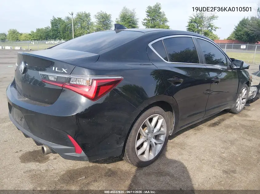 2019 Acura Ilx Standard VIN: 19UDE2F36KA010501 Lot: 45337635