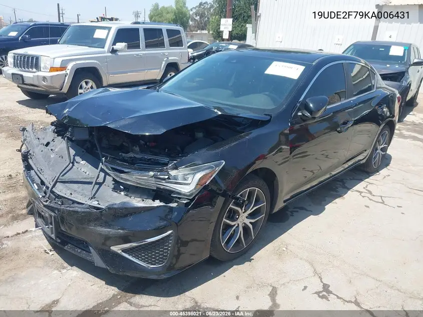 2019 Acura Ilx Premium Package/W/Technology Pkg VIN: 19UDE2F79KA006431 Lot: 45398021