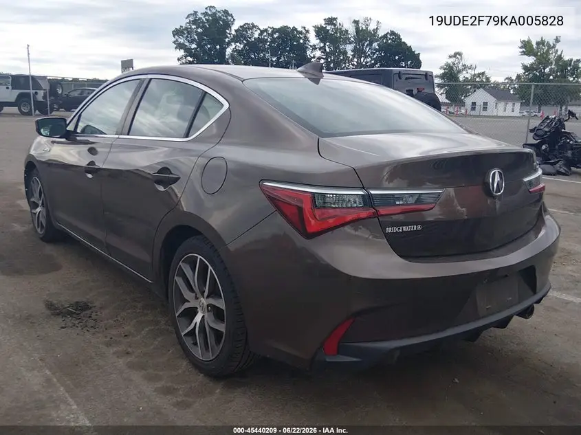 2019 Acura Ilx Premium Package/W/Technology Pkg VIN: 19UDE2F79KA005828 Lot: 45440209