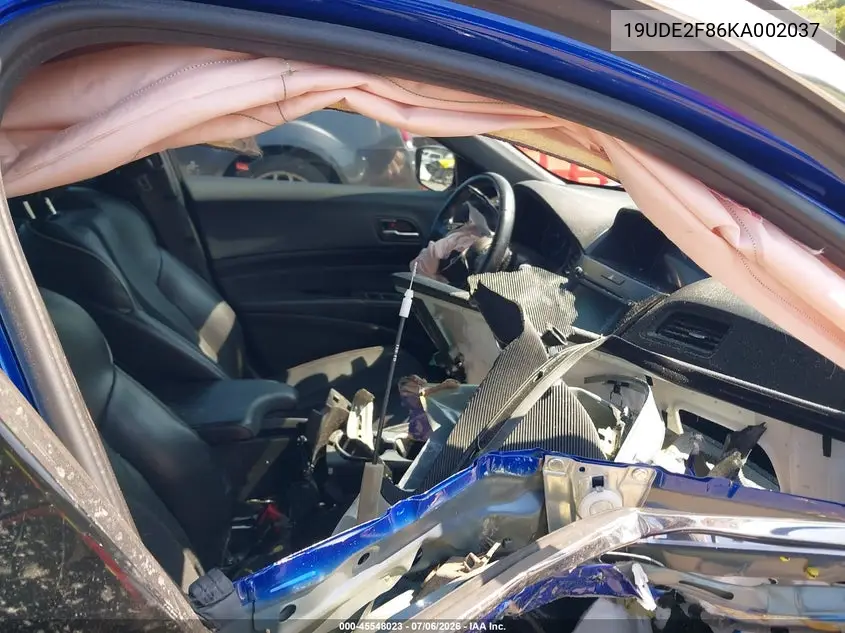 2019 Acura Ilx Premium A-Spec Packages/Technology A-Spec Packages VIN: 19UDE2F86KA002037 Lot: 45548023