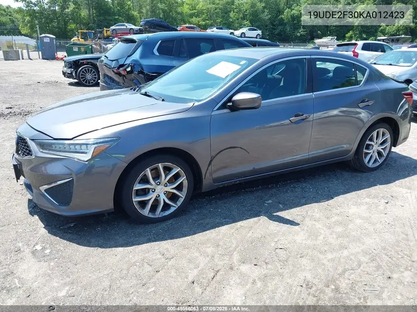 2019 Acura Ilx Standard VIN: 19UDE2F30KA012423 Lot: 45566063