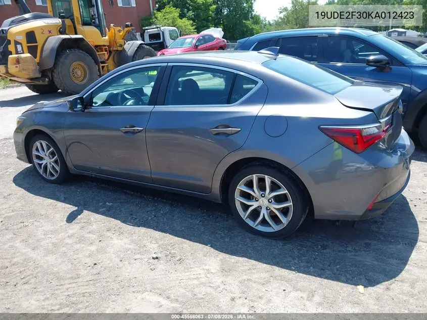 2019 Acura Ilx Standard VIN: 19UDE2F30KA012423 Lot: 45566063