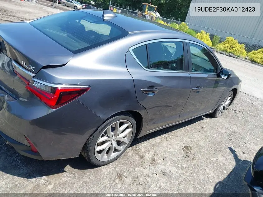 2019 Acura Ilx Standard VIN: 19UDE2F30KA012423 Lot: 45566063
