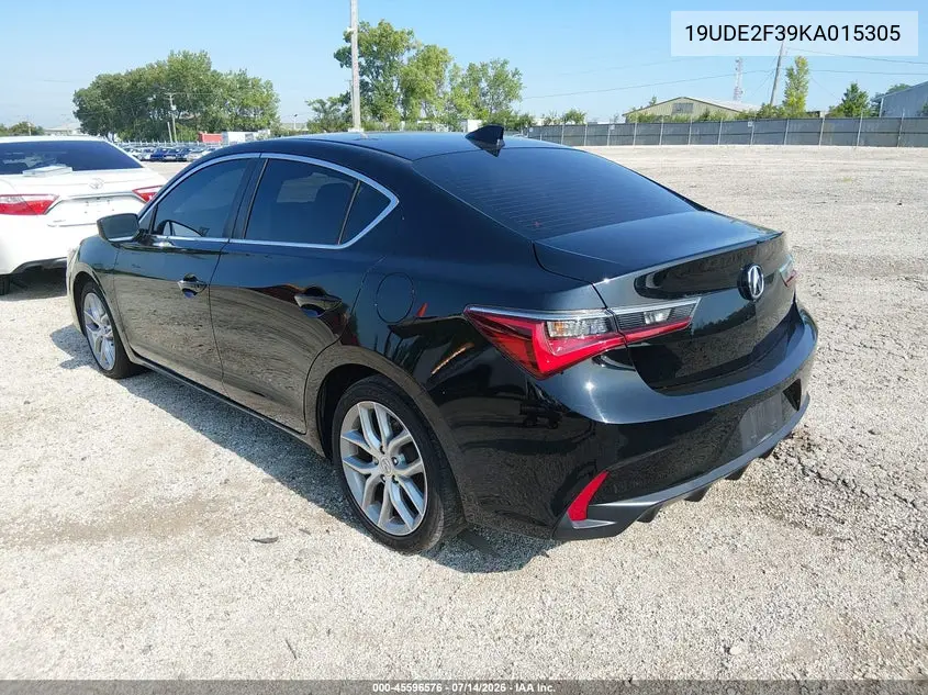 2019 Acura Ilx Standard VIN: 19UDE2F39KA015305 Lot: 45596576