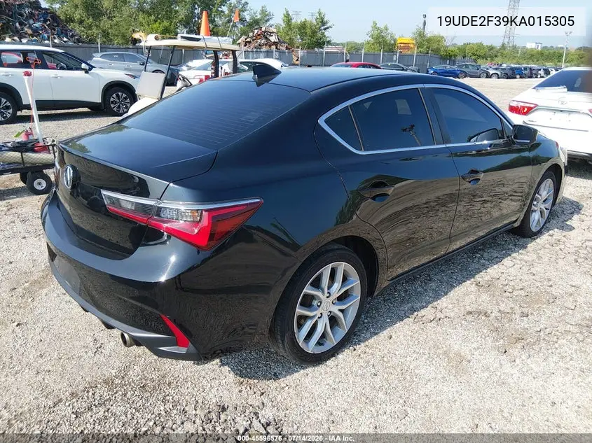 2019 Acura Ilx Standard VIN: 19UDE2F39KA015305 Lot: 45596576