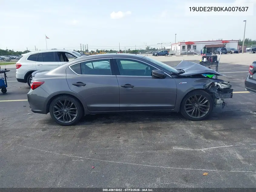 2019 Acura Ilx Premium A-Spec Packages/Technology A-Spec Packages VIN: 19UDE2F80KA007637 Lot: 45615052