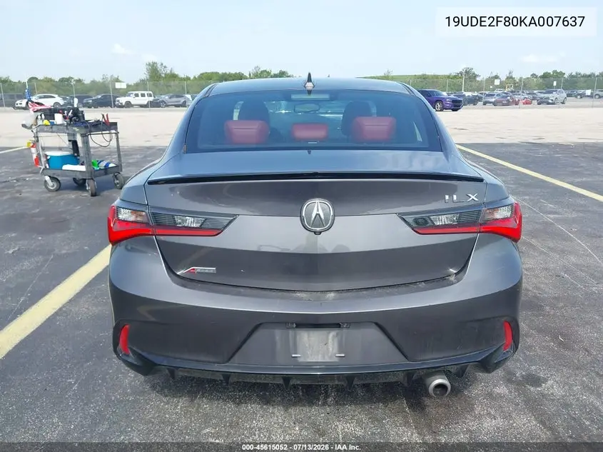 2019 Acura Ilx Premium A-Spec Packages/Technology A-Spec Packages VIN: 19UDE2F80KA007637 Lot: 45615052