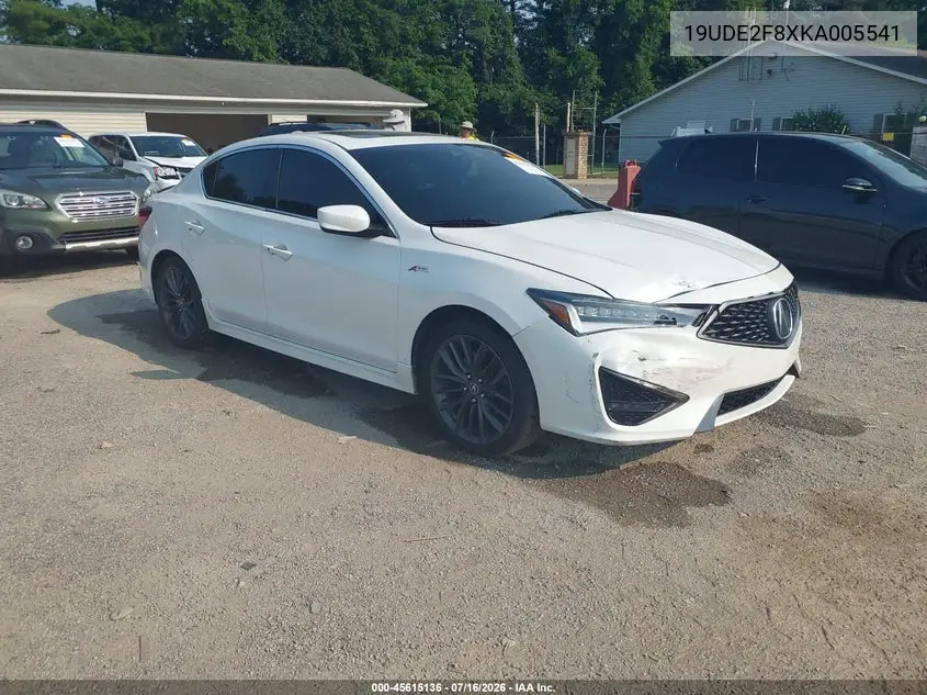 2019 Acura Ilx Premium A-Spec Packages/Technology A-Spec Packages VIN: 19UDE2F8XKA005541 Lot: 45615136