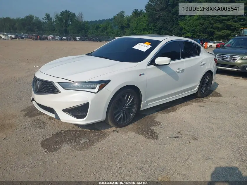 2019 Acura Ilx Premium A-Spec Packages/Technology A-Spec Packages VIN: 19UDE2F8XKA005541 Lot: 45615136