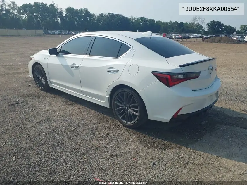 2019 Acura Ilx Premium A-Spec Packages/Technology A-Spec Packages VIN: 19UDE2F8XKA005541 Lot: 45615136