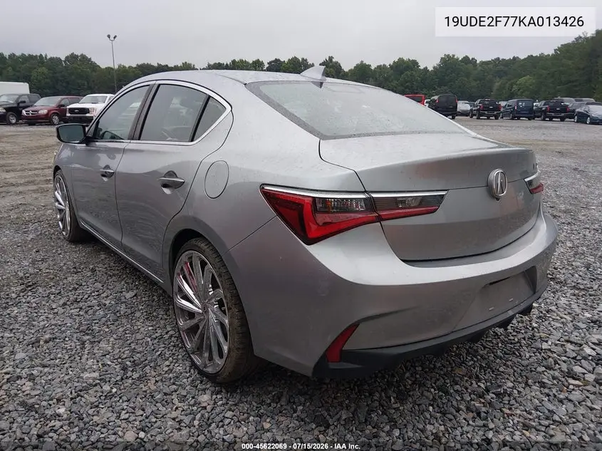 2019 Acura Ilx Premium Package/Technology Package VIN: 19UDE2F77KA013426 Lot: 45622069