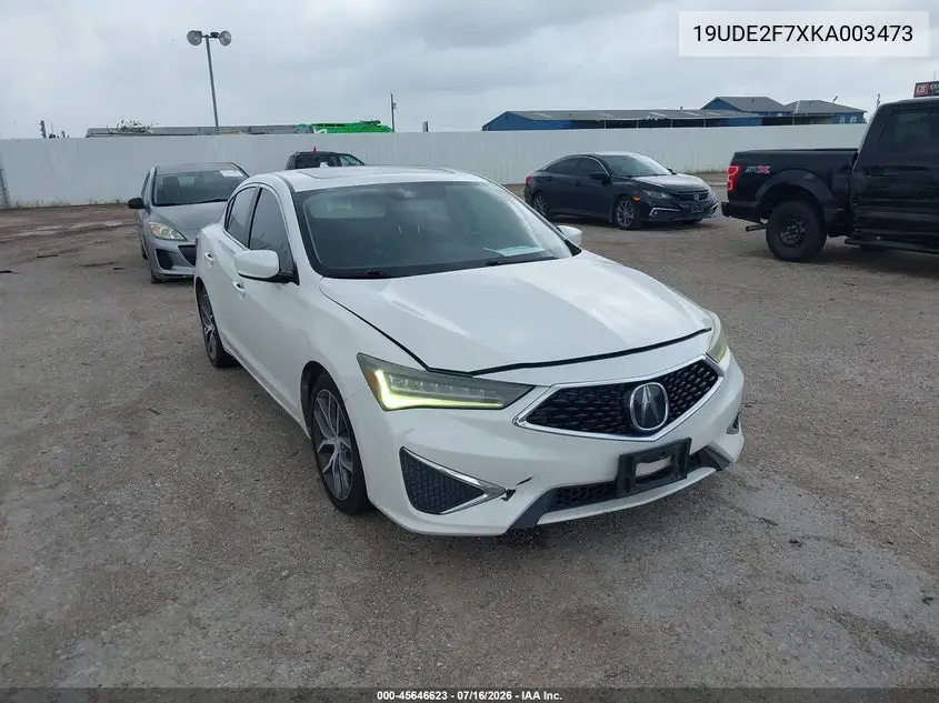 2019 Acura Ilx Premium Package/Technology Package VIN: 19UDE2F7XKA003473 Lot: 45646623