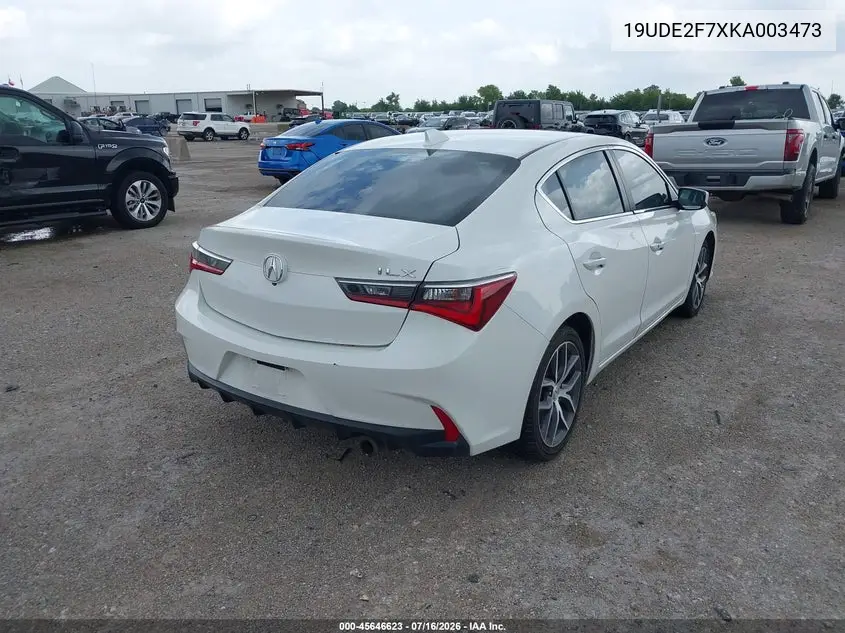 2019 Acura Ilx Premium Package/Technology Package VIN: 19UDE2F7XKA003473 Lot: 45646623
