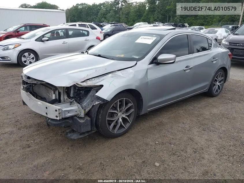 2020 Acura Ilx Premium Package/Technology Package VIN: 19UDE2F74LA010579 Lot: 45409019