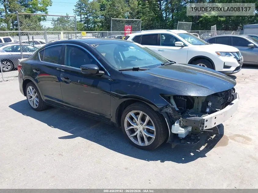2020 Acura Ilx Standard VIN: 19UDE2F3XLA008137 Lot: 45439162