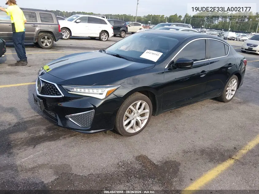 2020 Acura Ilx Standard VIN: 19UDE2F33LA002177 Lot: 45470555