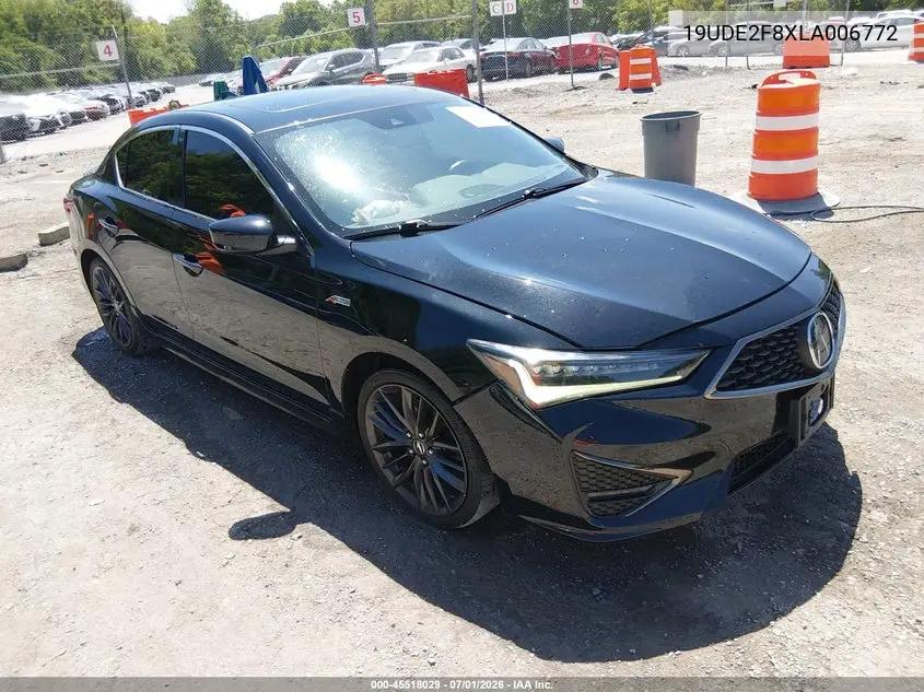 2020 Acura Ilx Premium A-Spec Packages/Technology A-Spec Packages VIN: 19UDE2F8XLA006772 Lot: 45518029