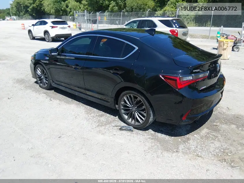 2020 Acura Ilx Premium A-Spec Packages/Technology A-Spec Packages VIN: 19UDE2F8XLA006772 Lot: 45518029