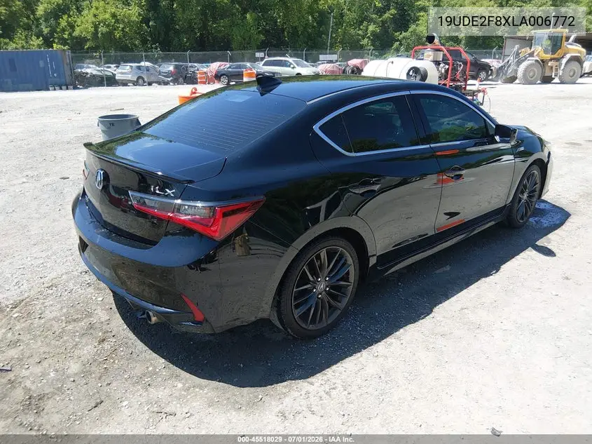 2020 Acura Ilx Premium A-Spec Packages/Technology A-Spec Packages VIN: 19UDE2F8XLA006772 Lot: 45518029