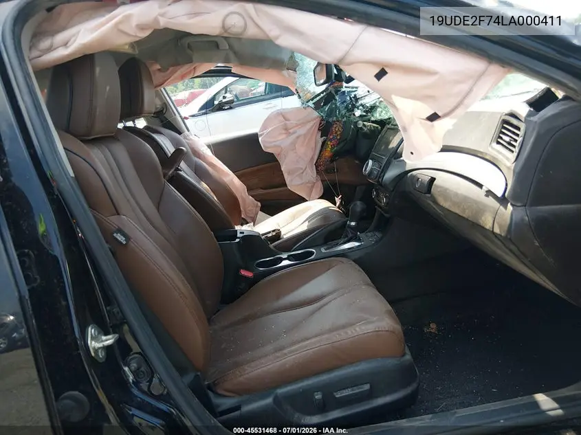 2020 Acura Ilx Premium Package/Technology Package VIN: 19UDE2F74LA000411 Lot: 45531468