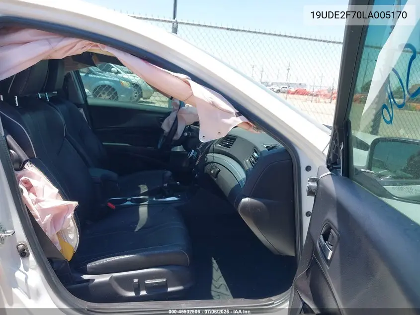 2020 Acura Ilx Premium Package/Technology Package VIN: 19UDE2F70LA005170 Lot: 45532506