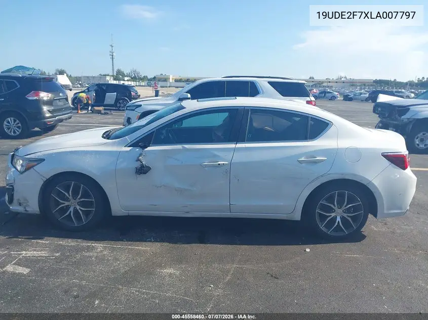 2020 Acura Ilx Premium Package/Technology Package VIN: 19UDE2F7XLA007797 Lot: 45558460