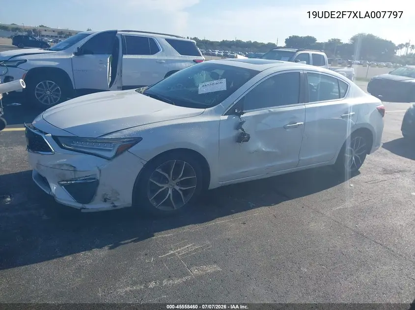 2020 Acura Ilx Premium Package/Technology Package VIN: 19UDE2F7XLA007797 Lot: 45558460