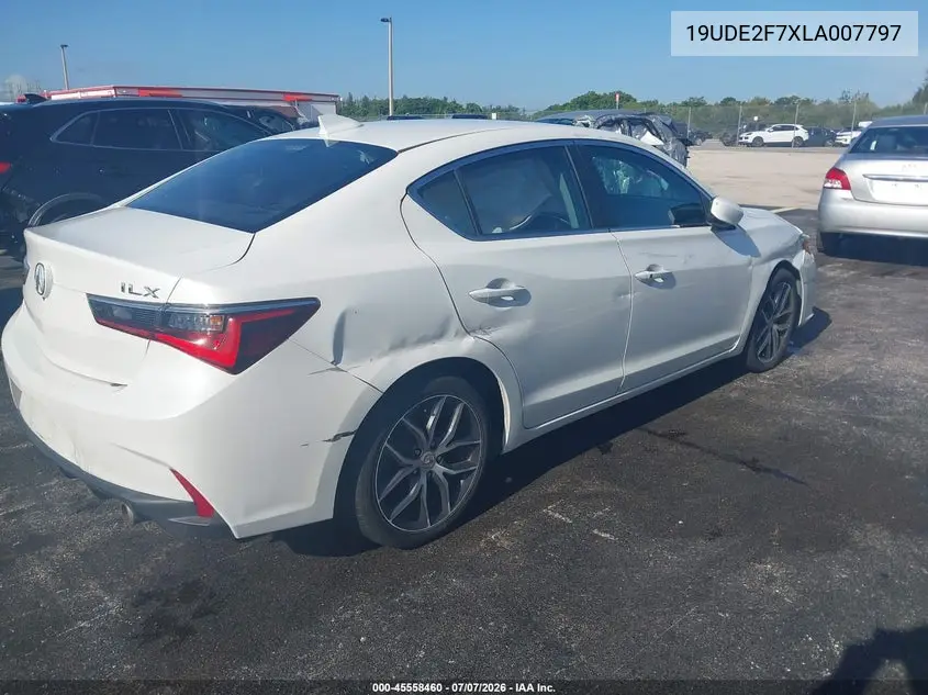 2020 Acura Ilx Premium Package/Technology Package VIN: 19UDE2F7XLA007797 Lot: 45558460