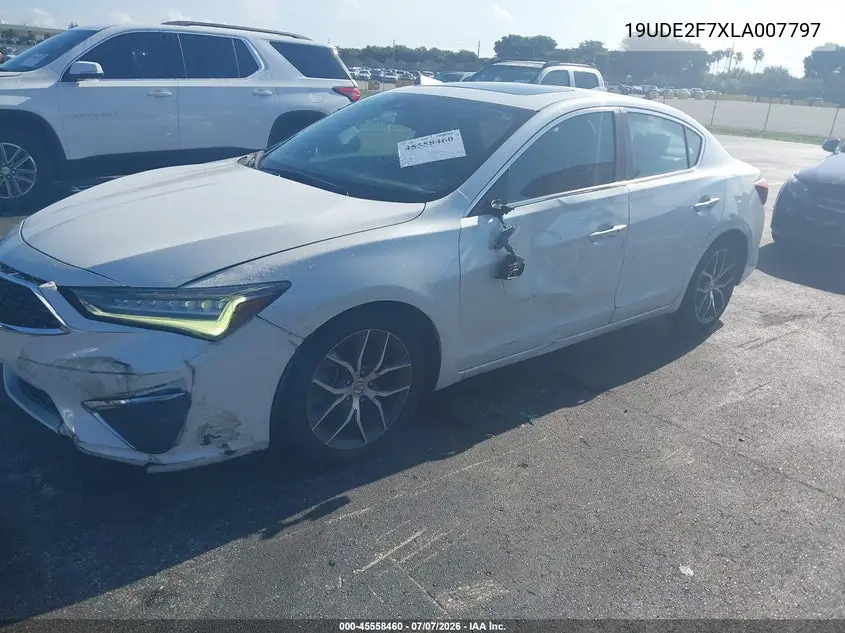2020 Acura Ilx Premium Package/Technology Package VIN: 19UDE2F7XLA007797 Lot: 45558460